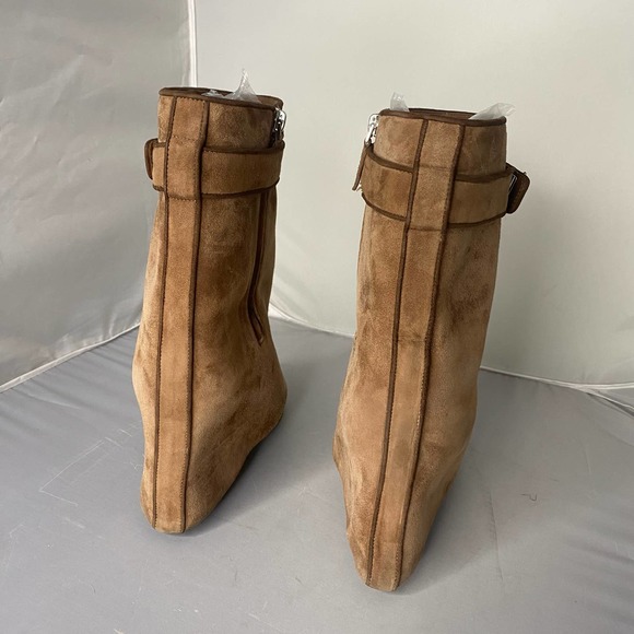 Givenchy Shark Tooth Foldover Wedge Boots 10 - Picture 8 of 14
